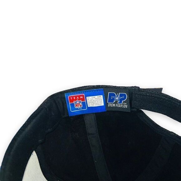 Vintage Drew Pearson Carolina Panthers Faux Leather Hat Adjustable - Picture 8 of 8
